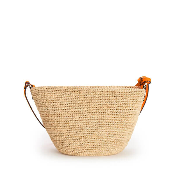 ロエベ 偽物 ポシェットバッグ  ラフィアショルダーバッグ A689W10X03